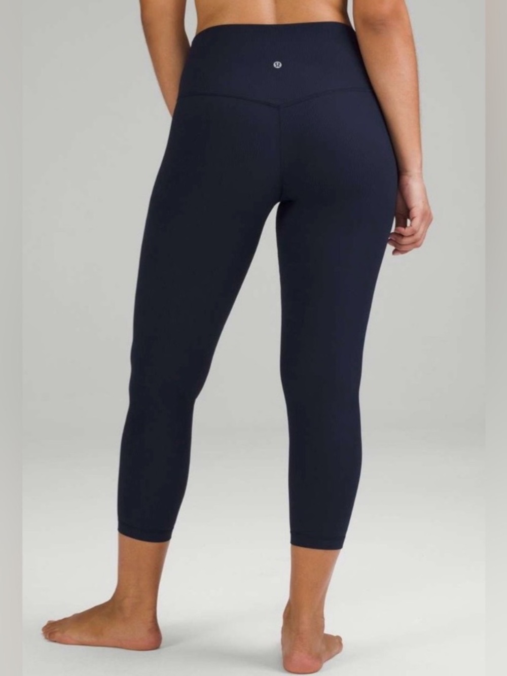 lulathletica Align High-Rise 25" Crop Leggings ! Navy Blue! Size 8!